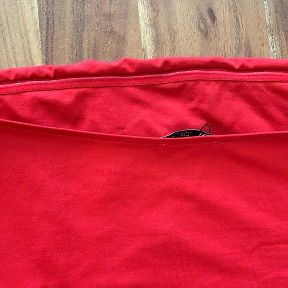 Vibrant Red Floral tube top by Zara, NWOT, size Large - Picture 5 of 7